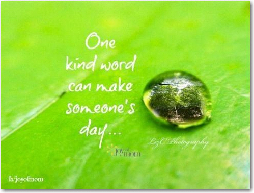 one kind word
