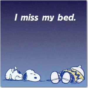 miss my bed